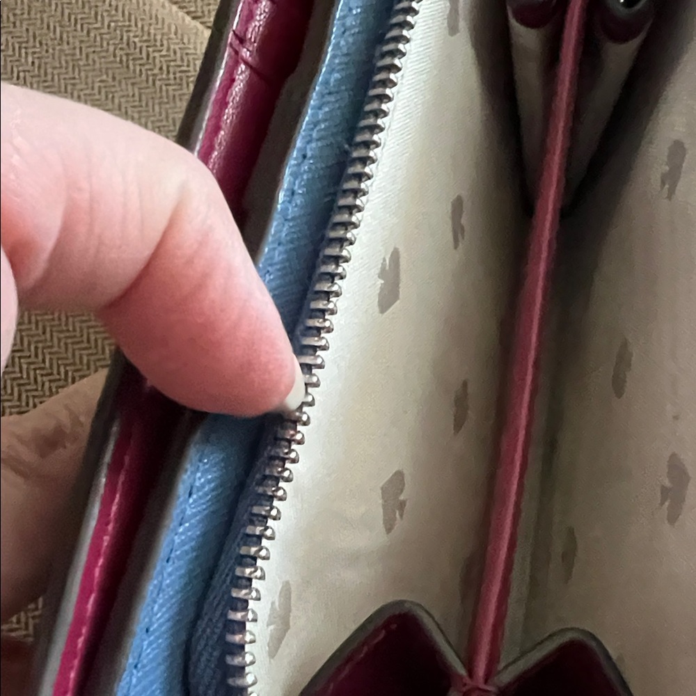 Kate Spade Blue and White Wallet - Picture 8 of 10